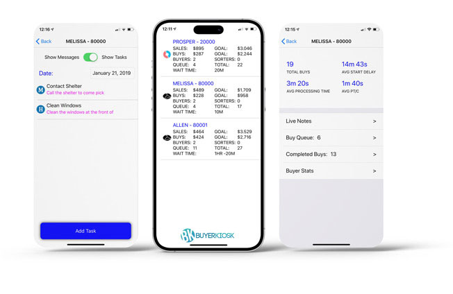 Customer chat interface showing SMS conversation